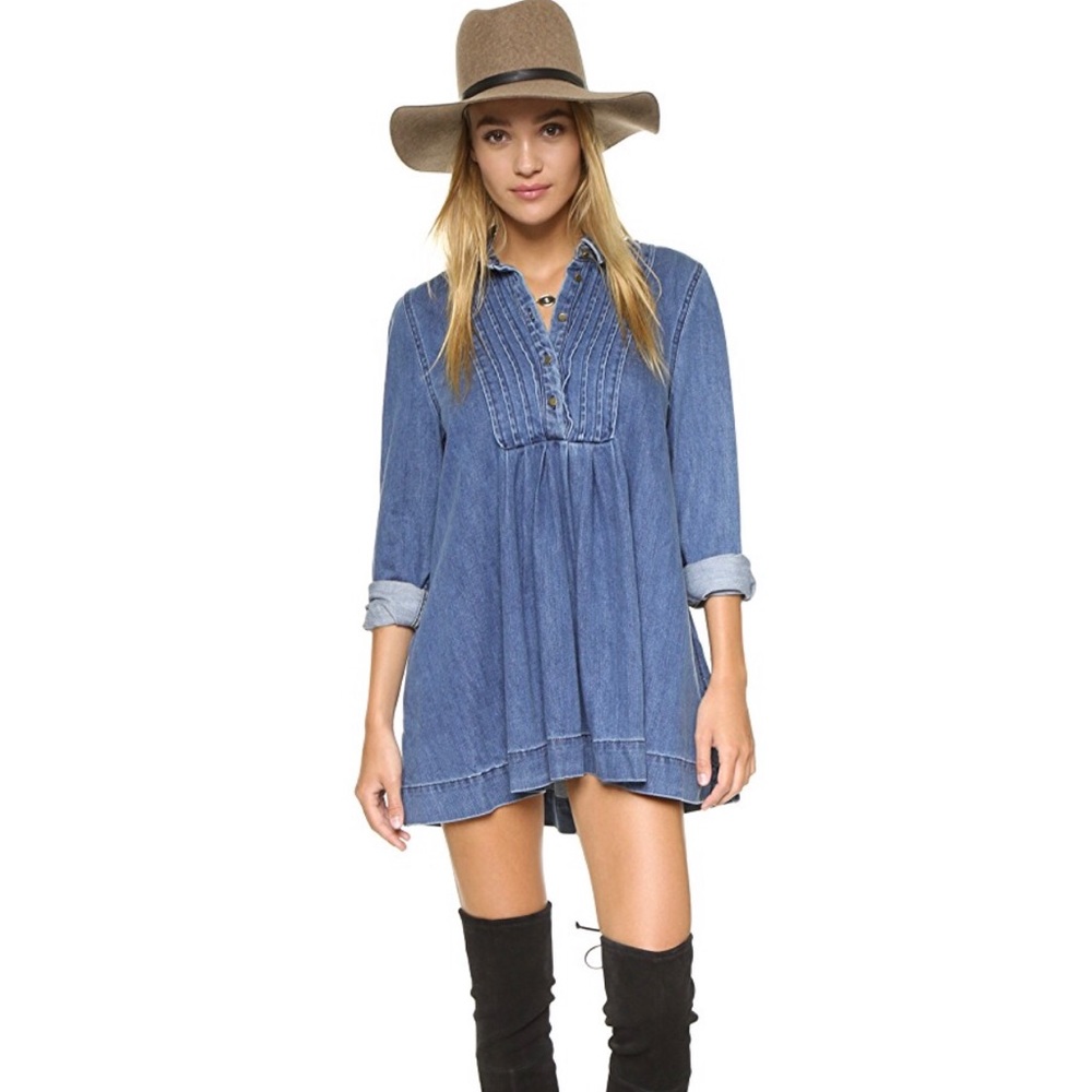 Free People Baby Blues Denim Dress